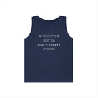 Discreetly Hoping for Discrete Storms Tank Top