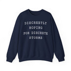 Discreetly Hoping for Discrete Storms Crewneck
