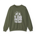 At a LOS for Words Crewneck
