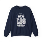 At a LOS for Words Crewneck