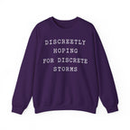 Discreetly Hoping for Discrete Storms Crewneck