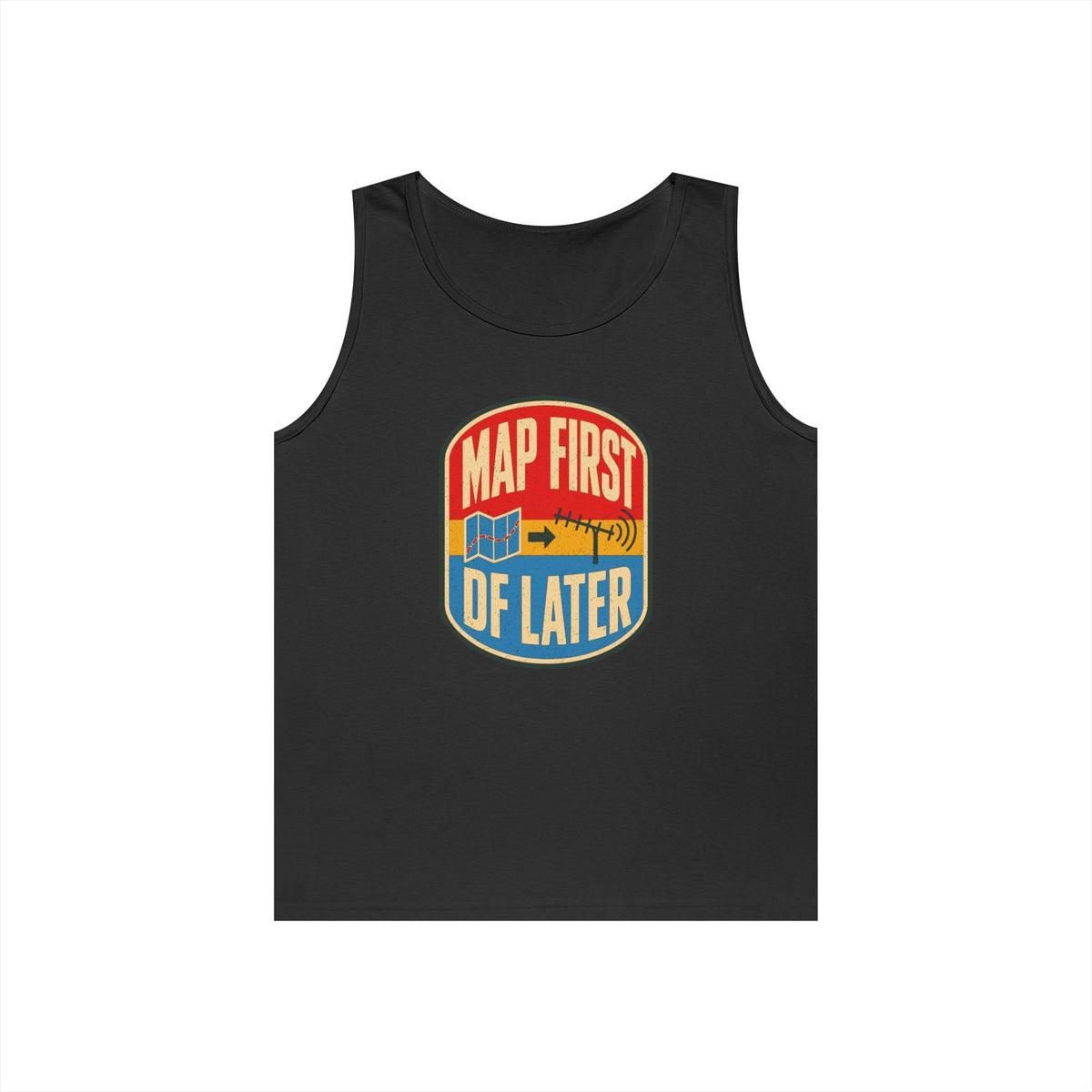 Map First RF Later Tank Top