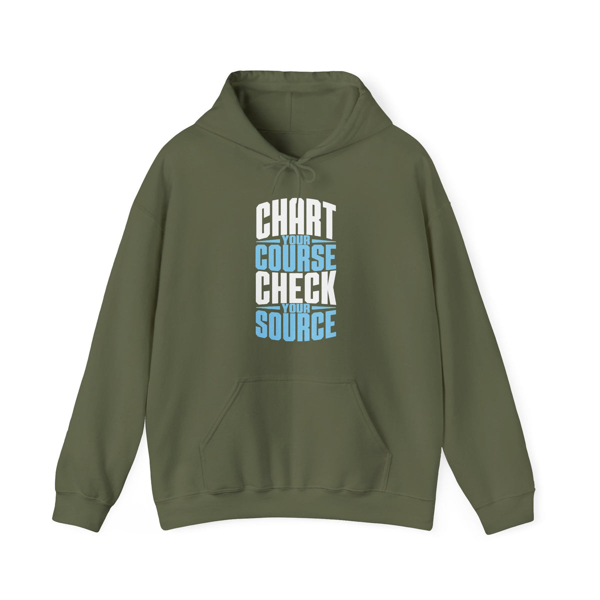Chart Your Course Check Your Source Hoodie