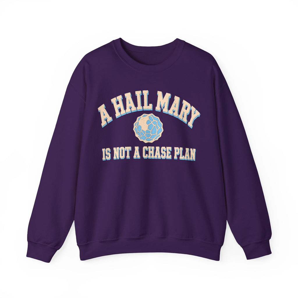 A Hail Mary Is Not a Chase Plan Crewneck