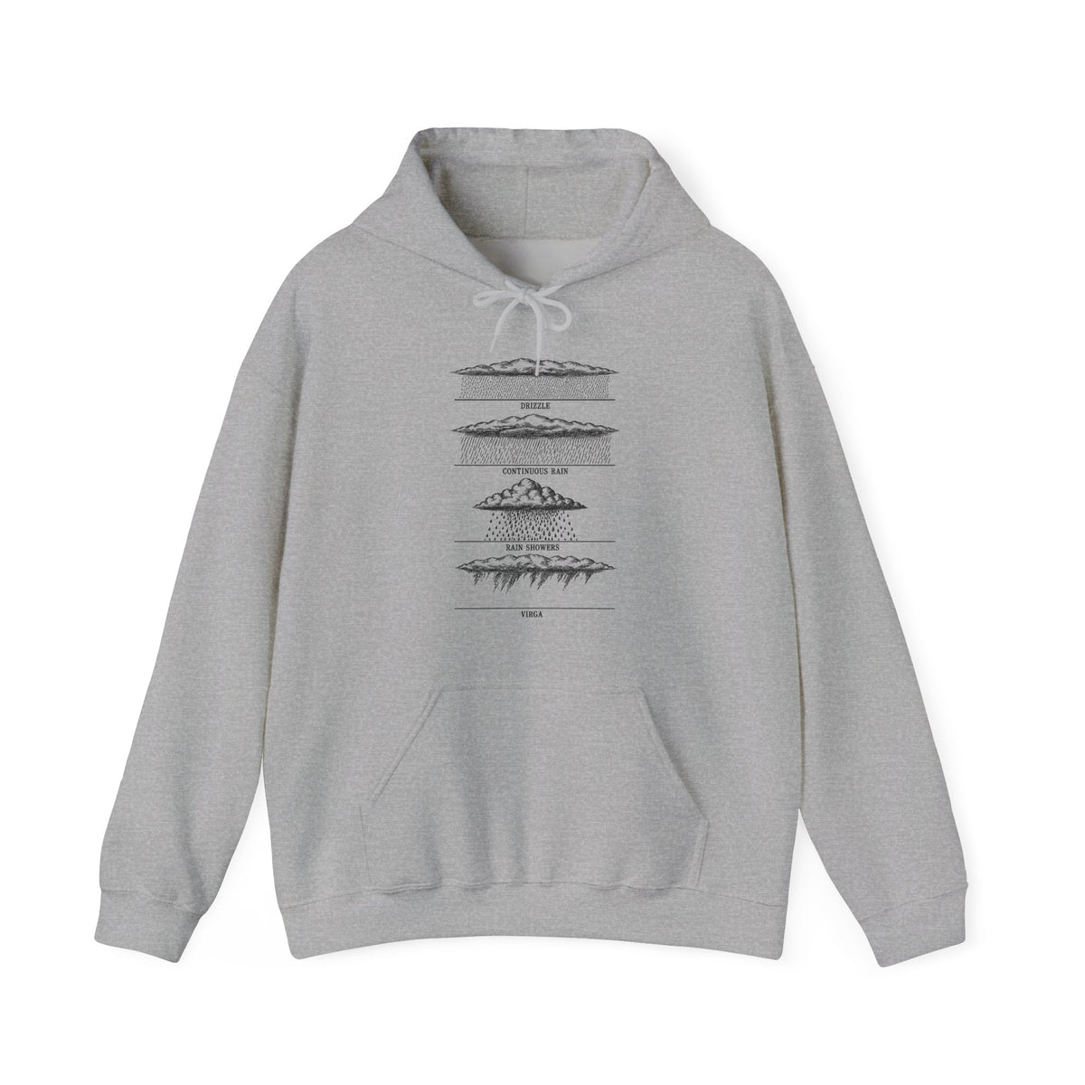 Drizzle Rain Showers and Virga Hoodie