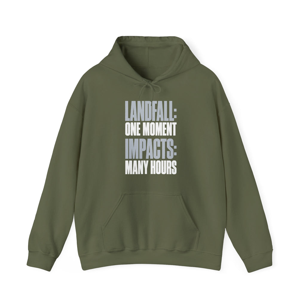 Landfall: One Moment Impacts: Many Hours Hoodie