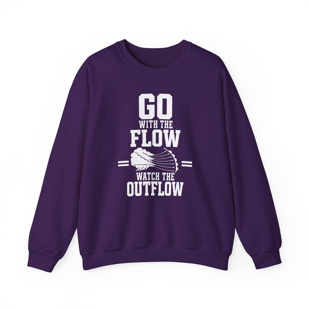 Go with the Flow Watch the Outflow Crewneck