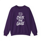 When the Total Looks Strange Check the Gauge Crewneck