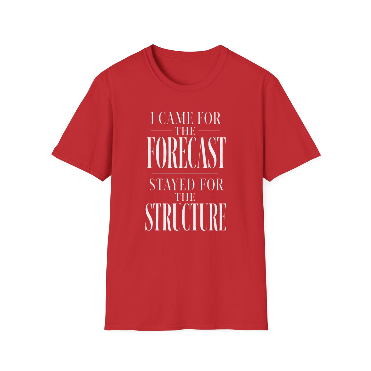 I Came for the Forecast Stayed for the Structure T-Shirt