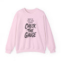 When the Total Looks Strange Check the Gauge Crewneck