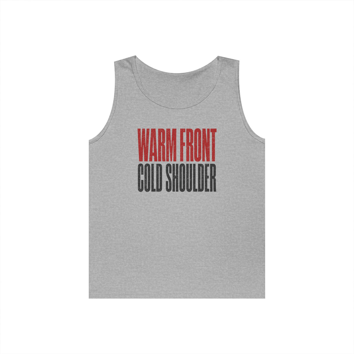 Warm Front Cold Shoulder Tank Top