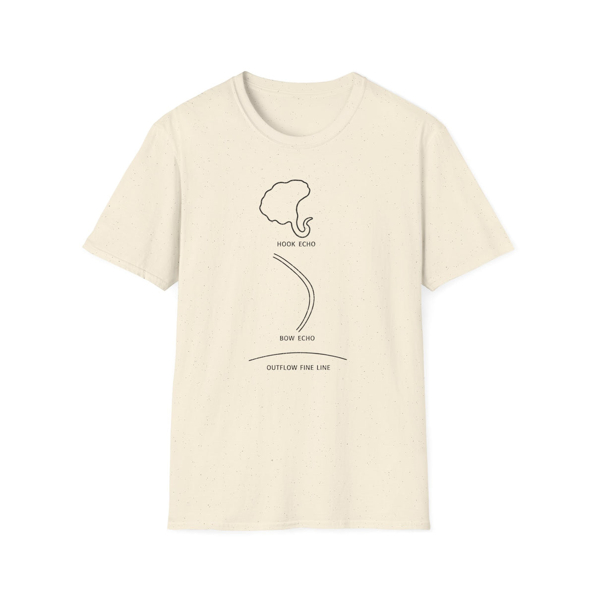 Hook Echo Bow Echo Outflow Fine Line T-Shirt