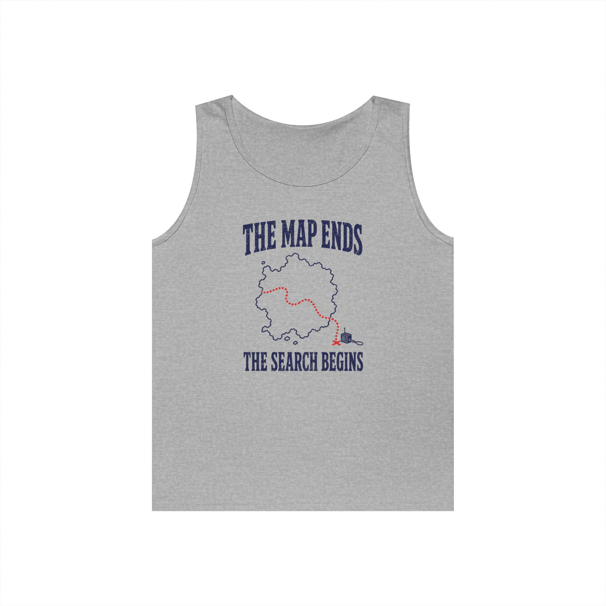 The Map Ends the Search Begins Tank Top