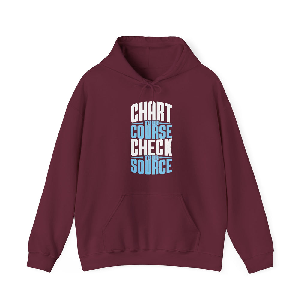 Chart Your Course Check Your Source Hoodie