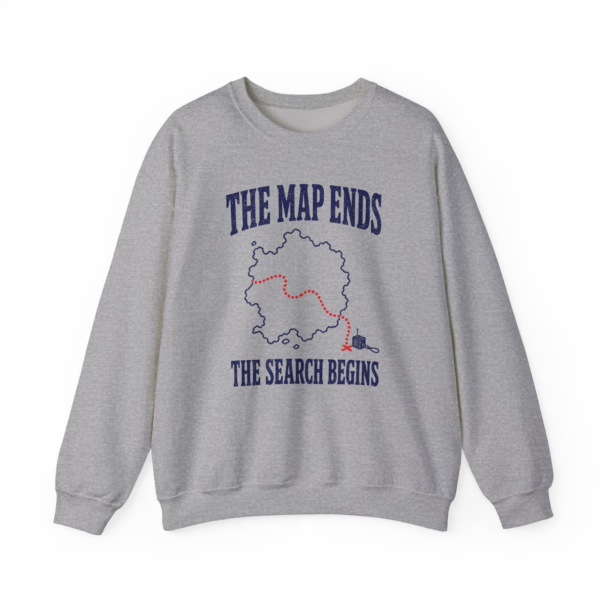 The Map Ends the Search Begins Crewneck