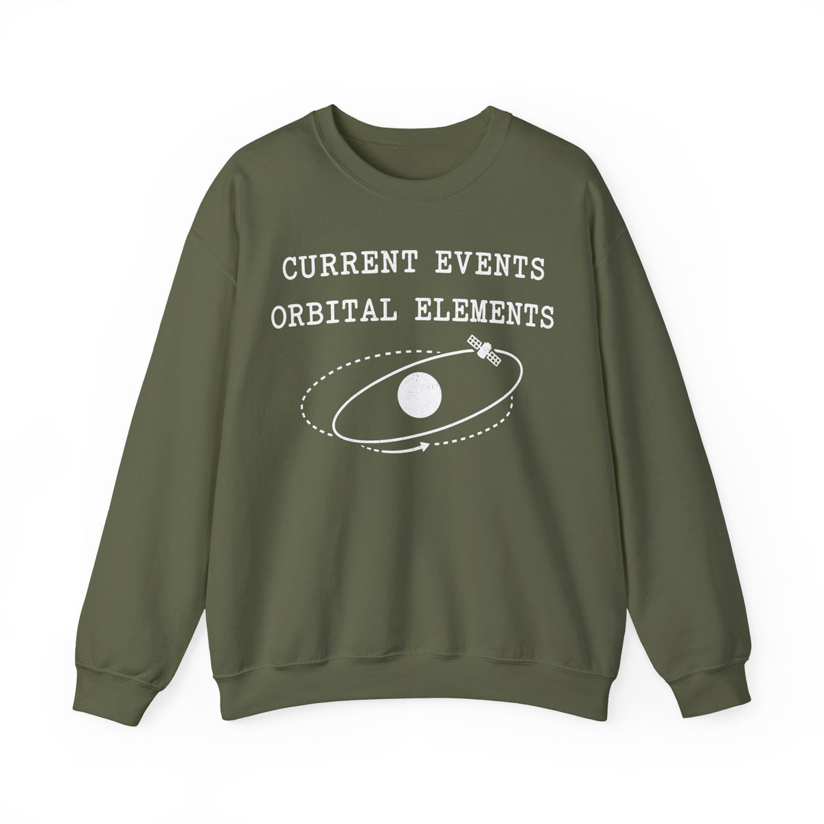 Current Events Orbital Elements Crewneck