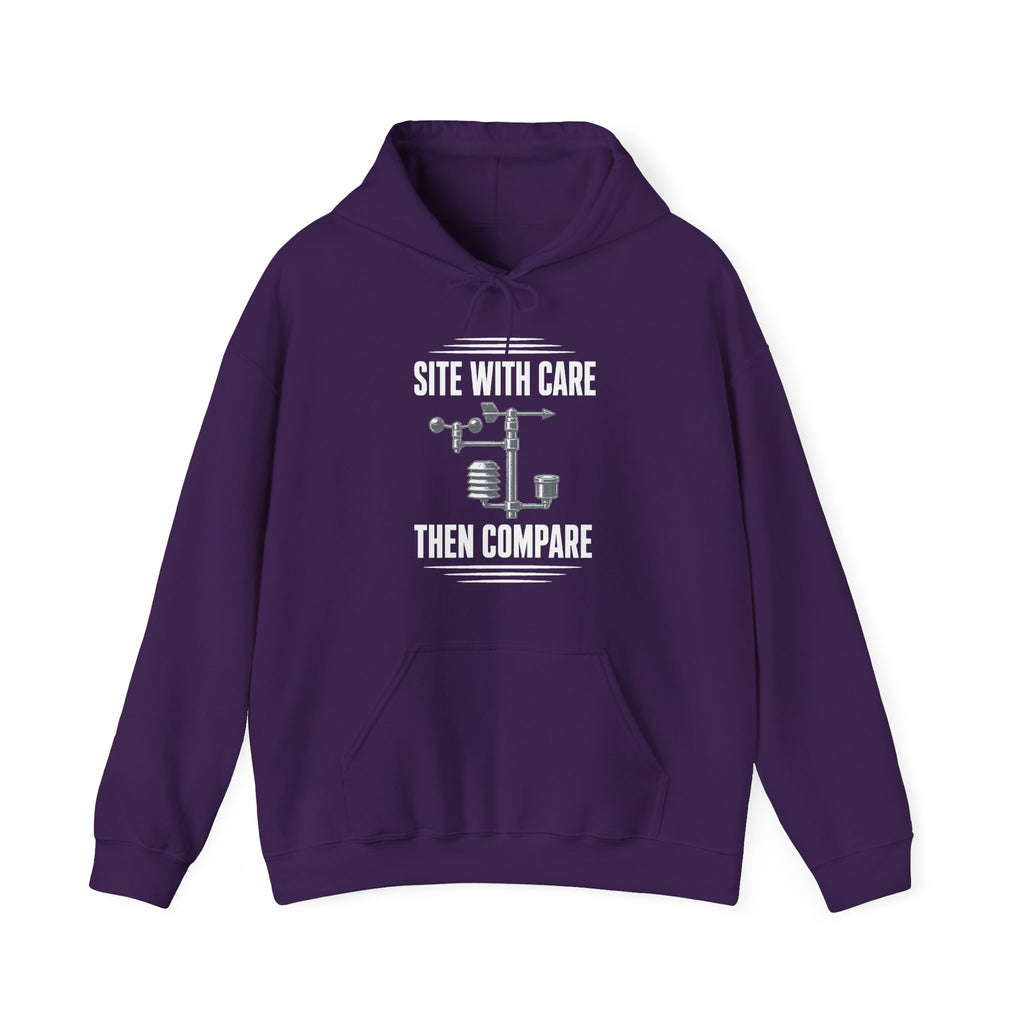 Site with Care Then Compare Hoodie