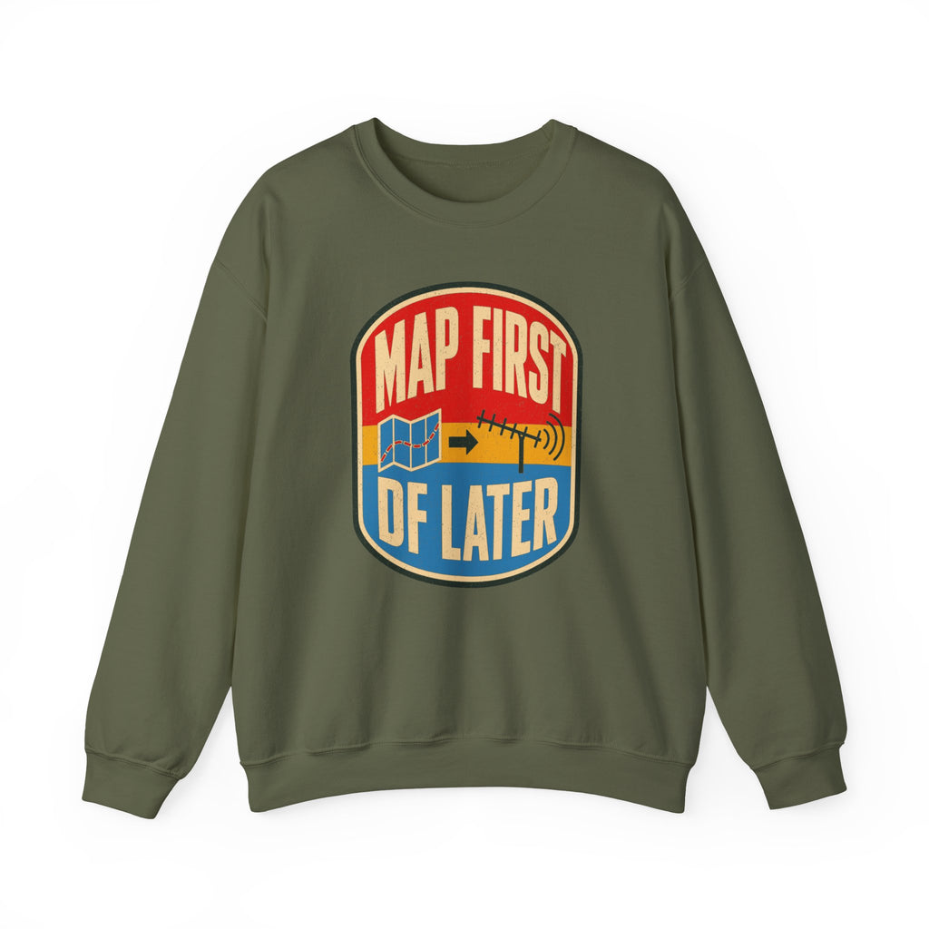 Map First RF Later Crewneck