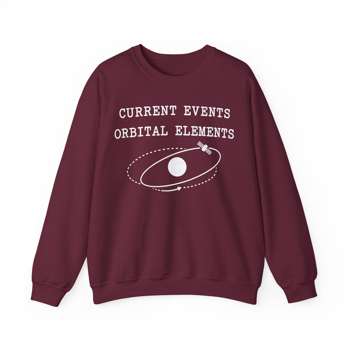 Current Events Orbital Elements Crewneck
