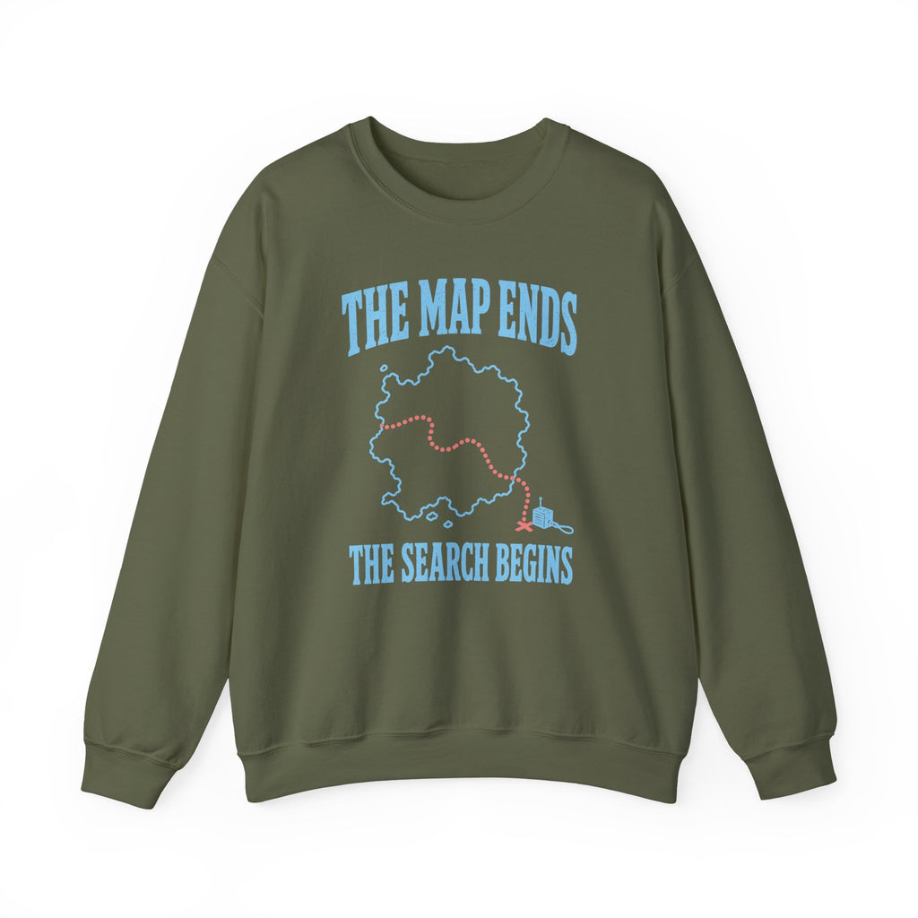 The Map Ends the Search Begins Crewneck