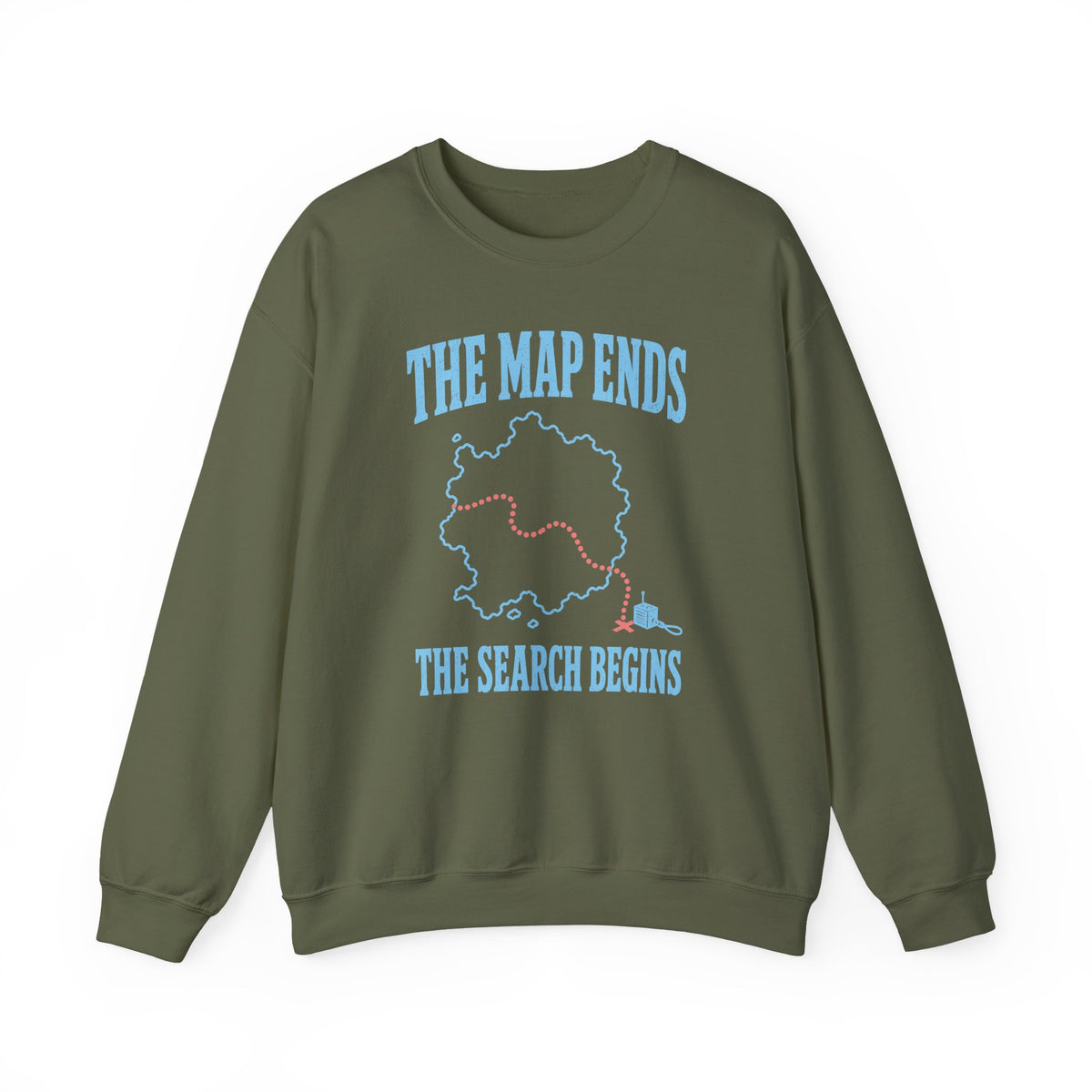 The Map Ends the Search Begins Crewneck
