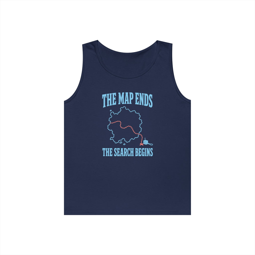 The Map Ends the Search Begins Tank Top