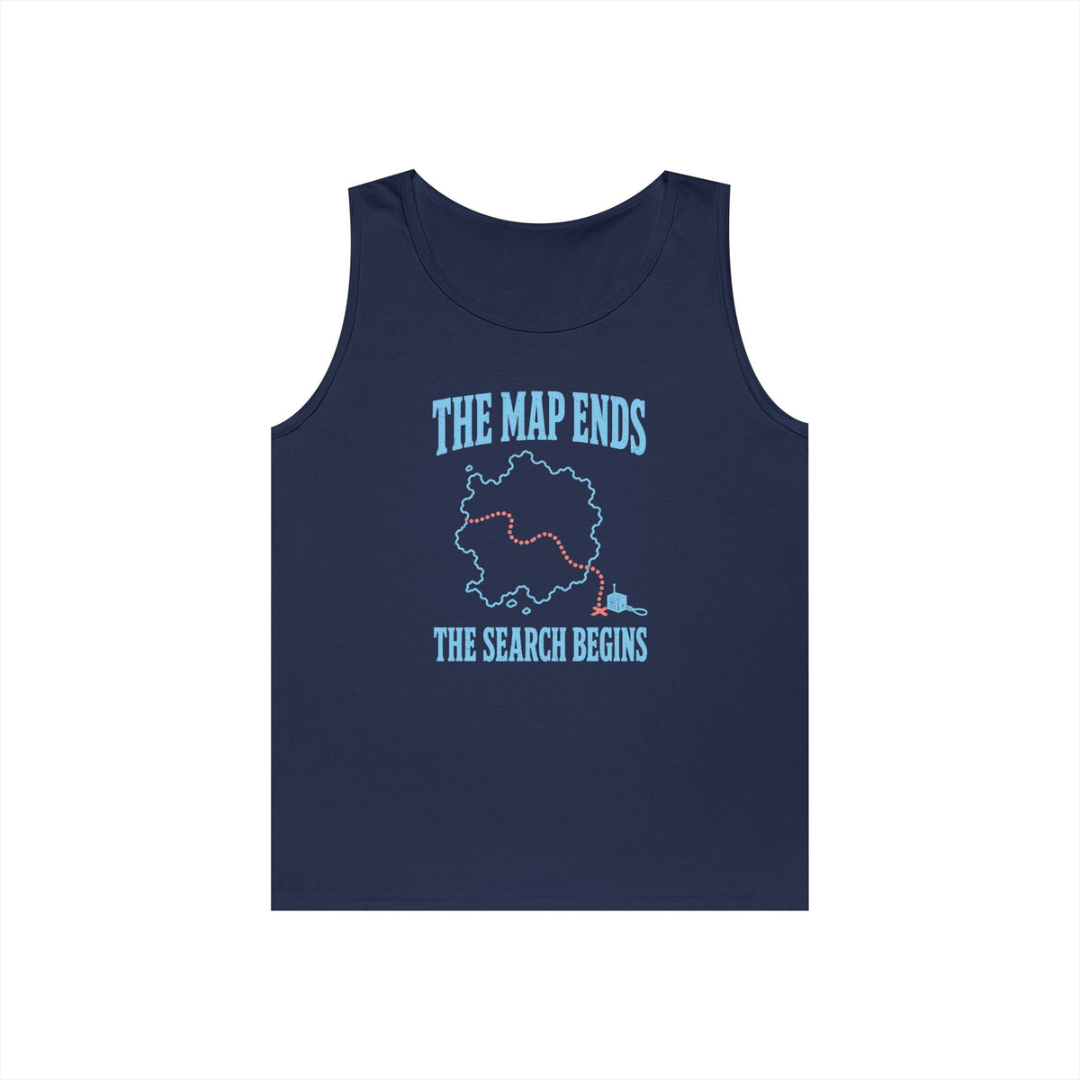 The Map Ends the Search Begins Tank Top