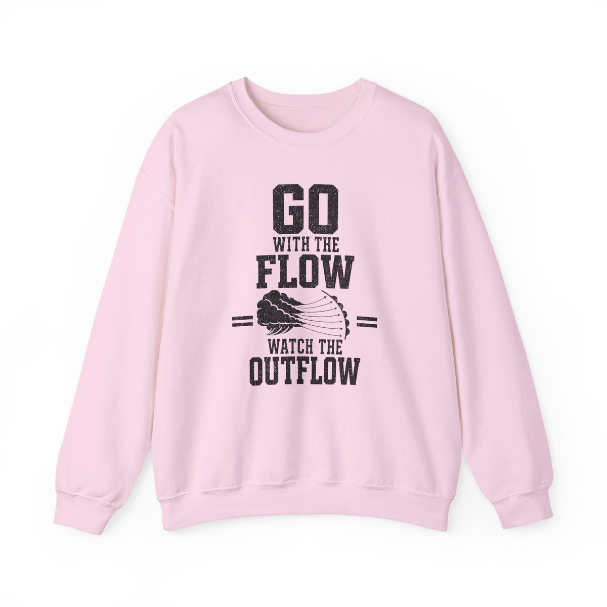 Go with the Flow Watch the Outflow Crewneck