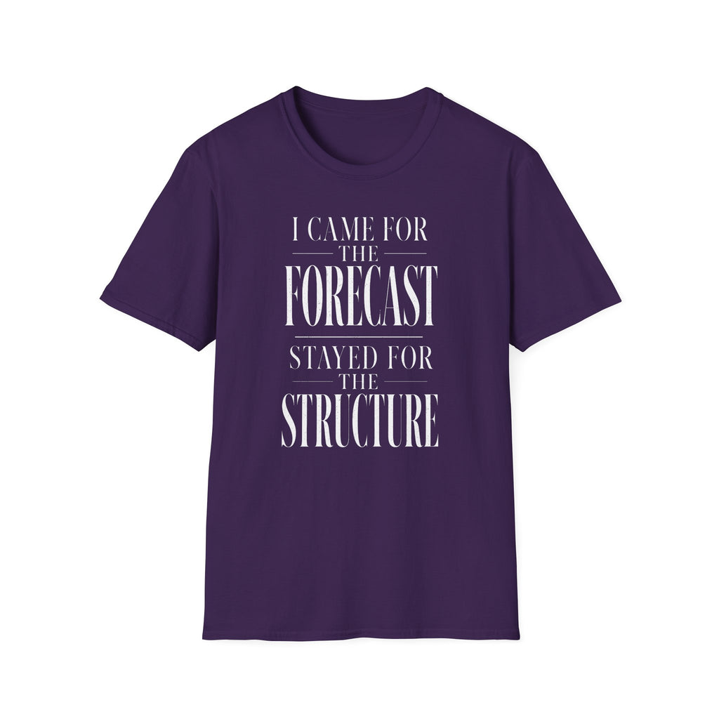 I Came for the Forecast Stayed for the Structure T-Shirt