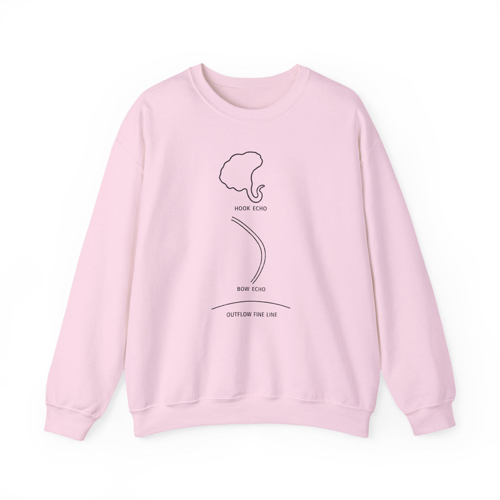Hook Echo Bow Echo Outflow Fine Line Crewneck