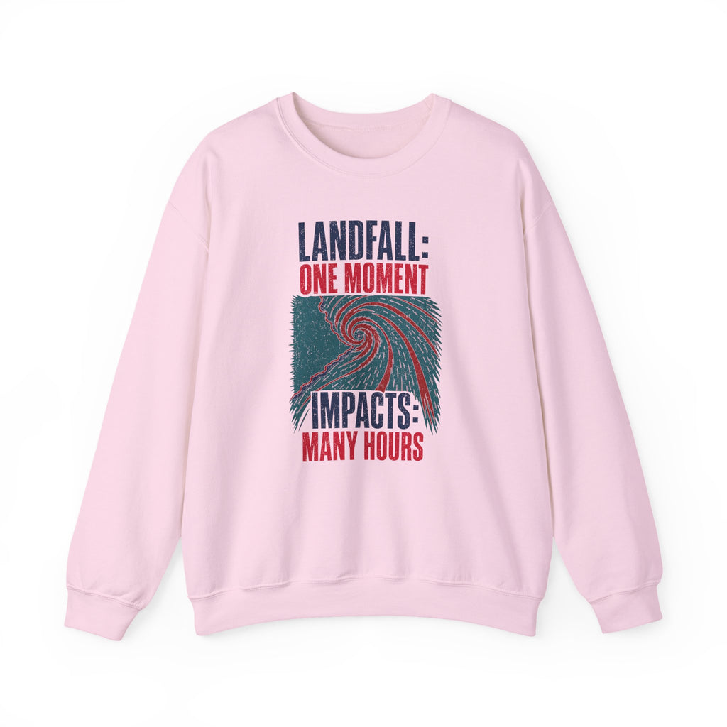 Landfall One Moment Impacts Many Hours Crewneck