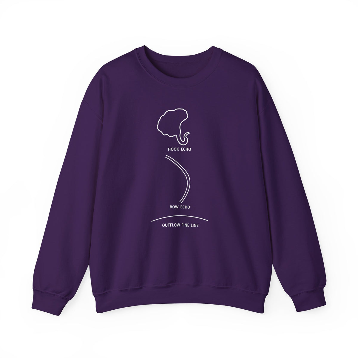 Hook Echo Bow Echo Outflow Fine Line Crewneck
