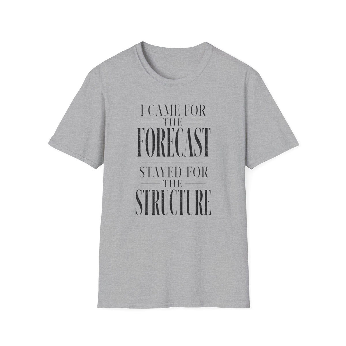 I Came for the Forecast Stayed for the Structure T-Shirt