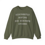 Discreetly Hoping for Discrete Storms Crewneck