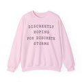 Discreetly Hoping for Discrete Storms Crewneck