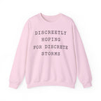 Discreetly Hoping for Discrete Storms Crewneck