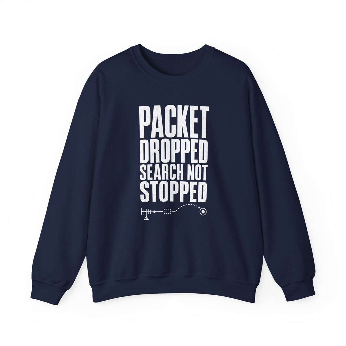 Packet Dropped Search Not Stopped Crewneck