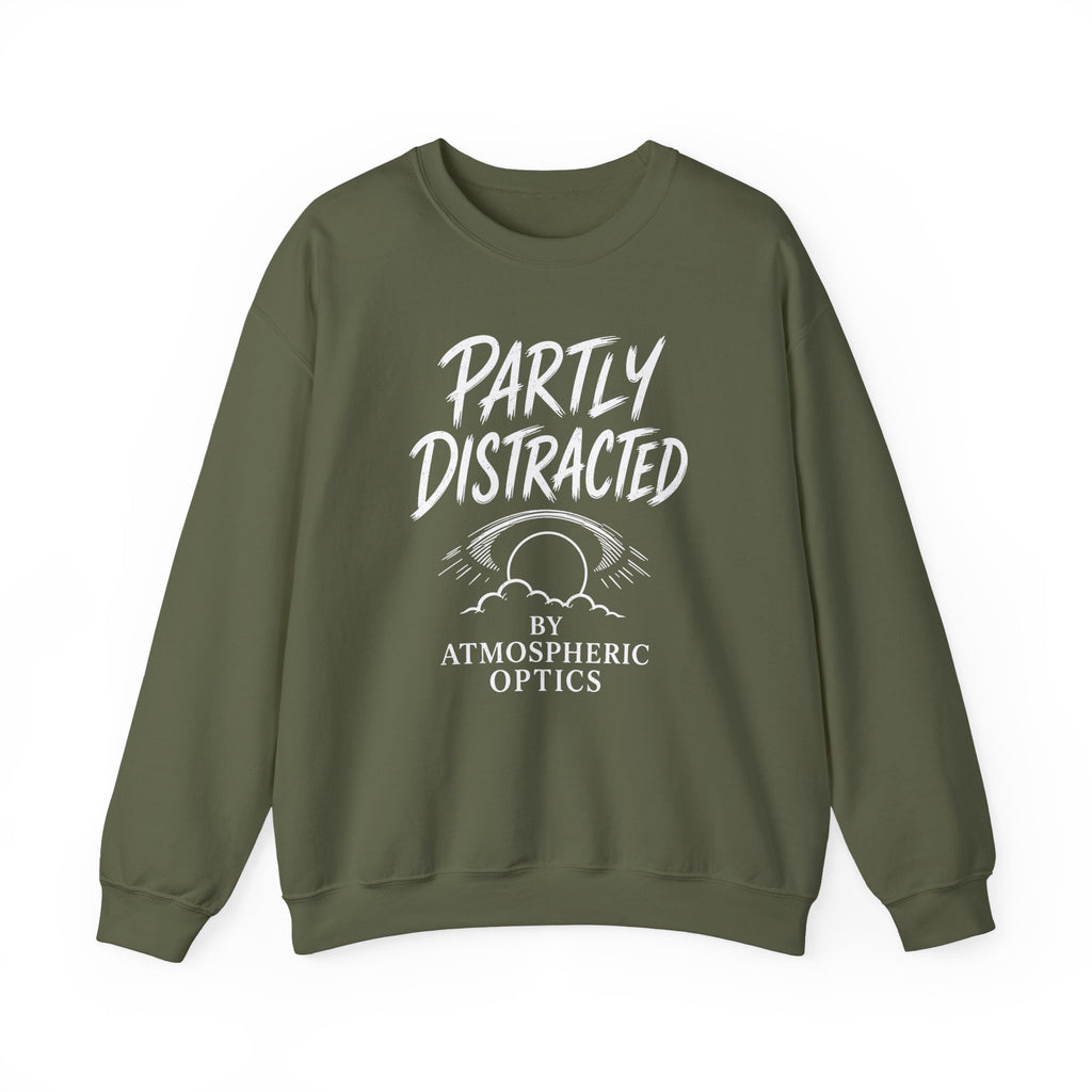 Partly Distracted by Atmospheric Optics Crewneck