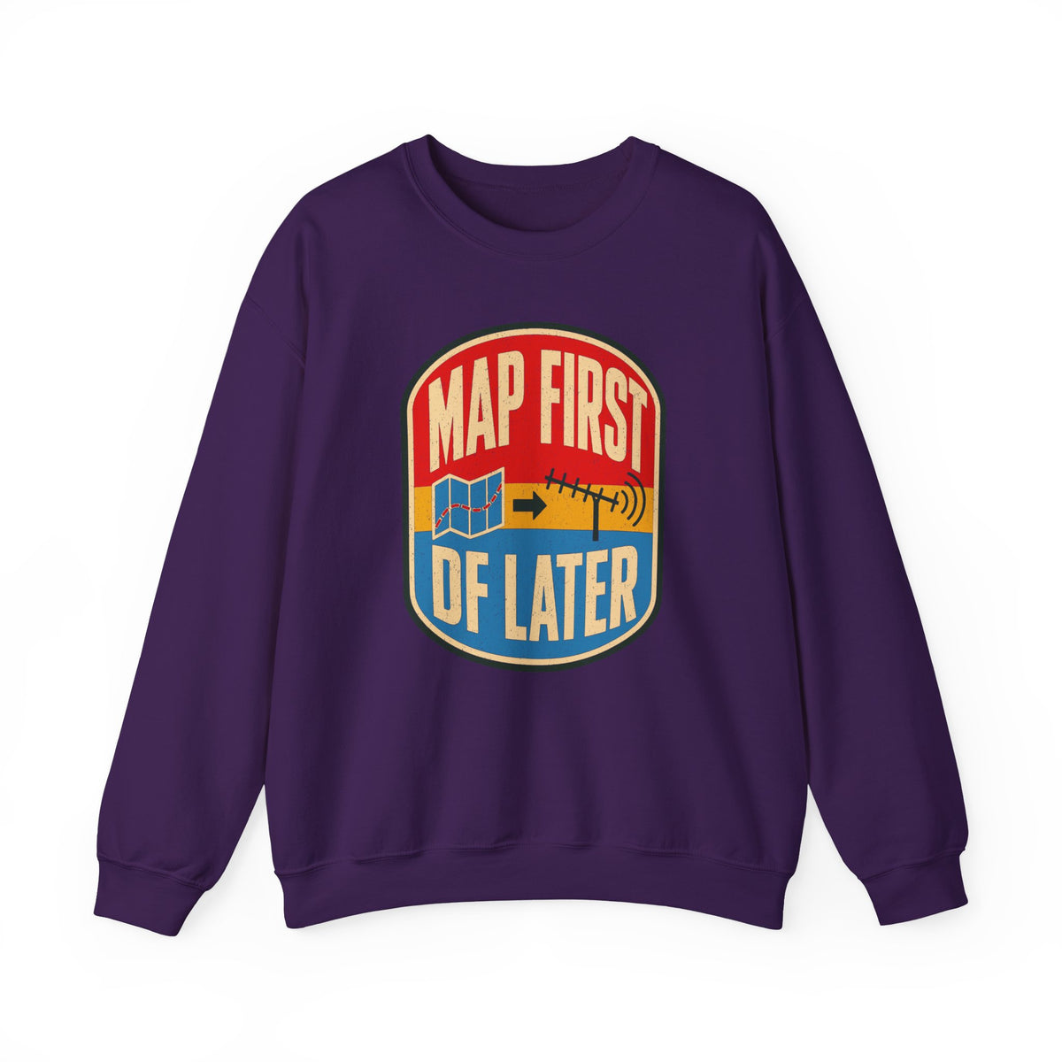 Map First RF Later Crewneck