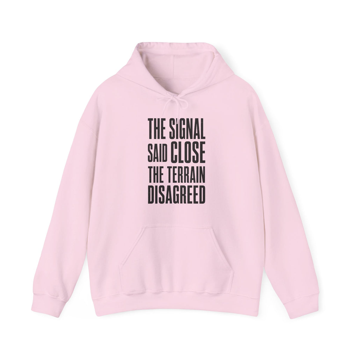 The Signal Said Close the Terrain Disagreed Hoodie