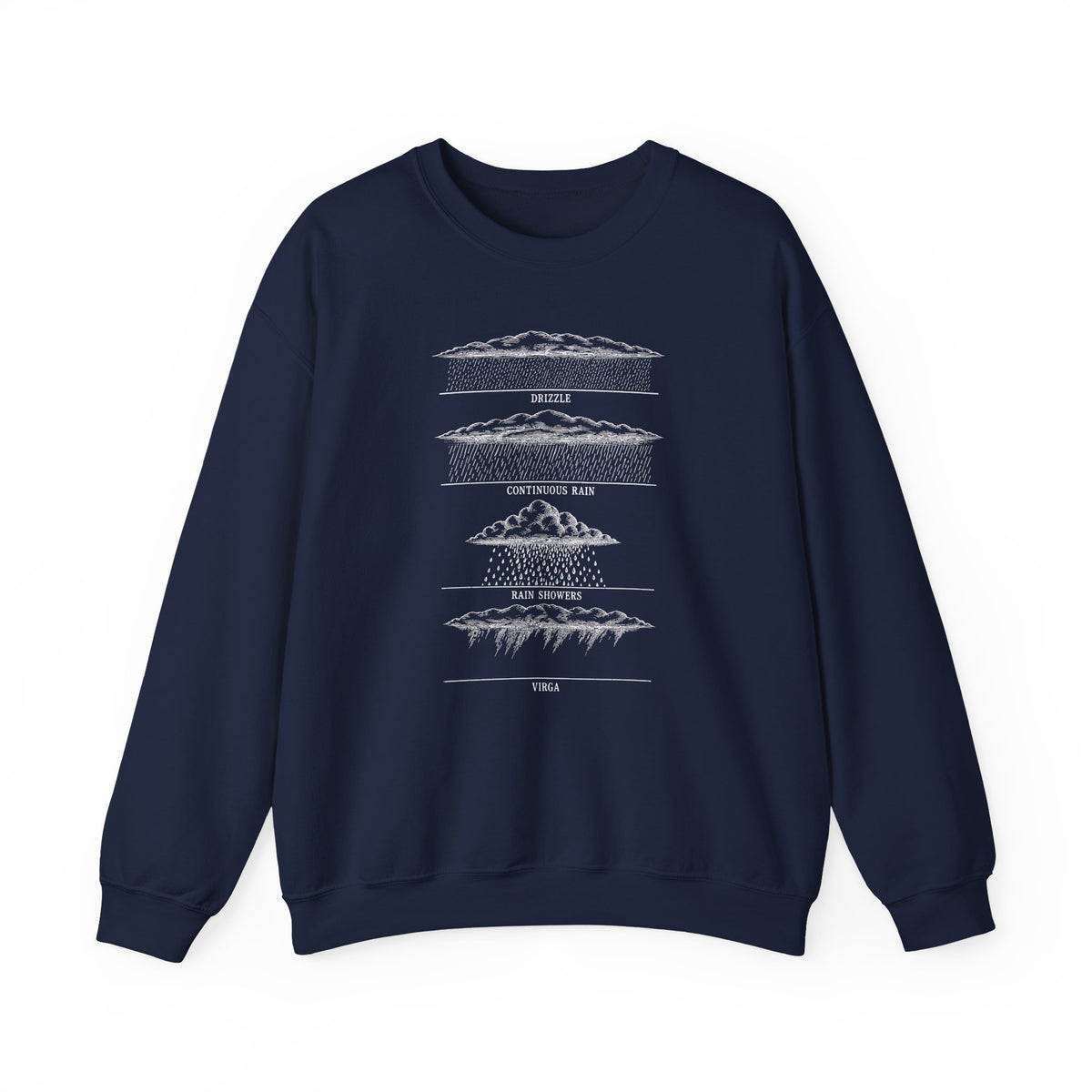 Drizzle Rain Showers and Virga Crewneck