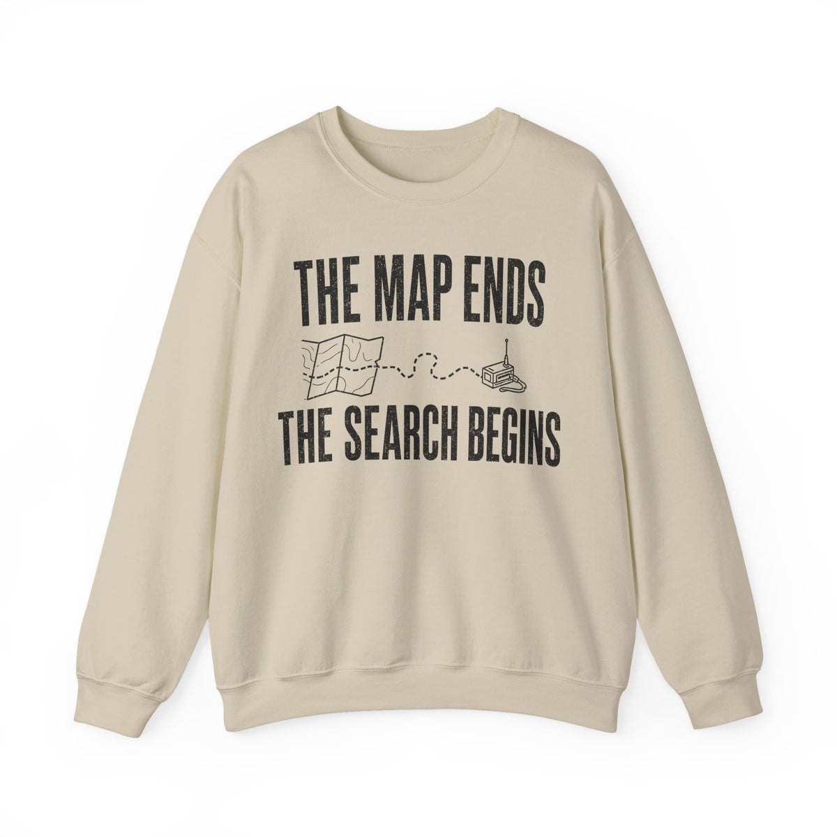 The Map Ends, the Search Begins Crewneck