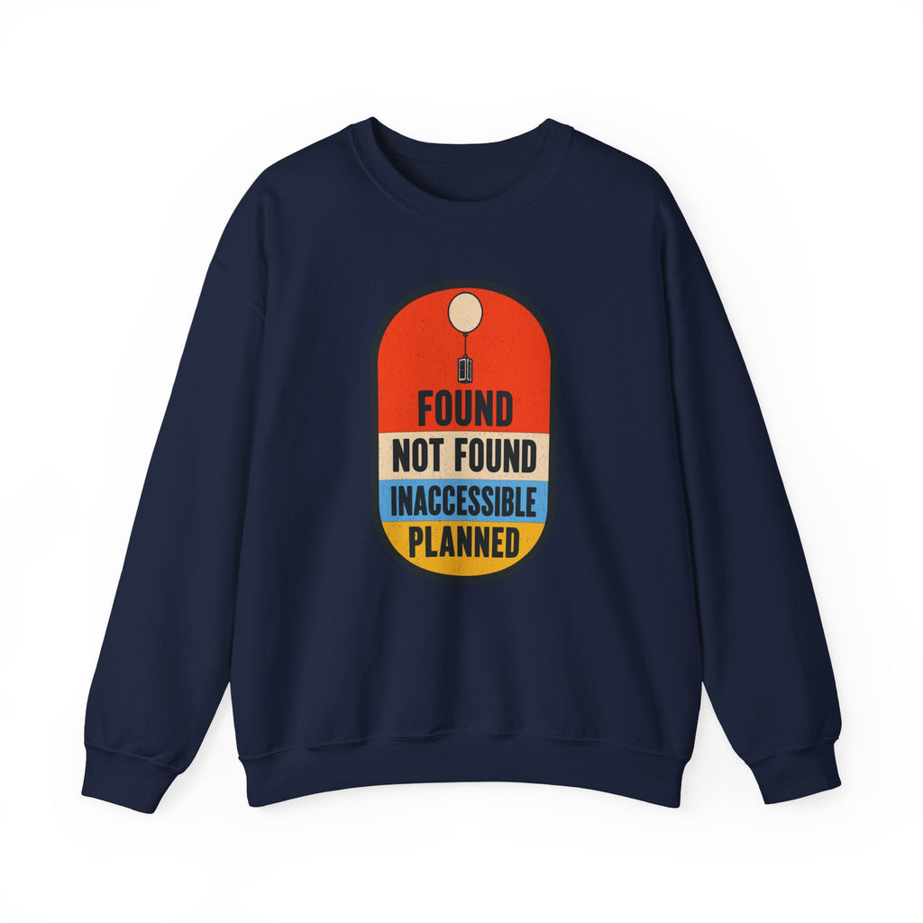 Found Not Found Inaccessible Planned Crewneck