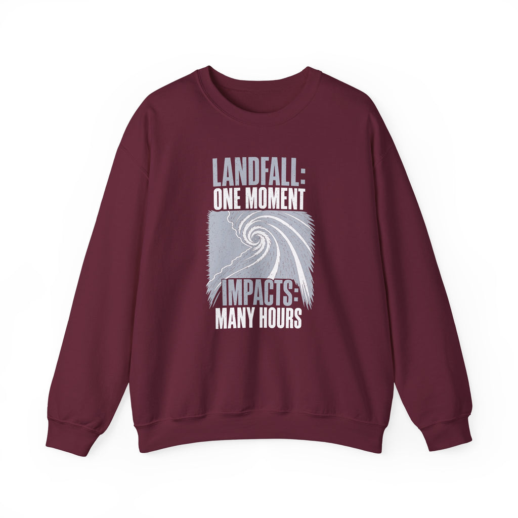 Landfall One Moment Impacts Many Hours Crewneck