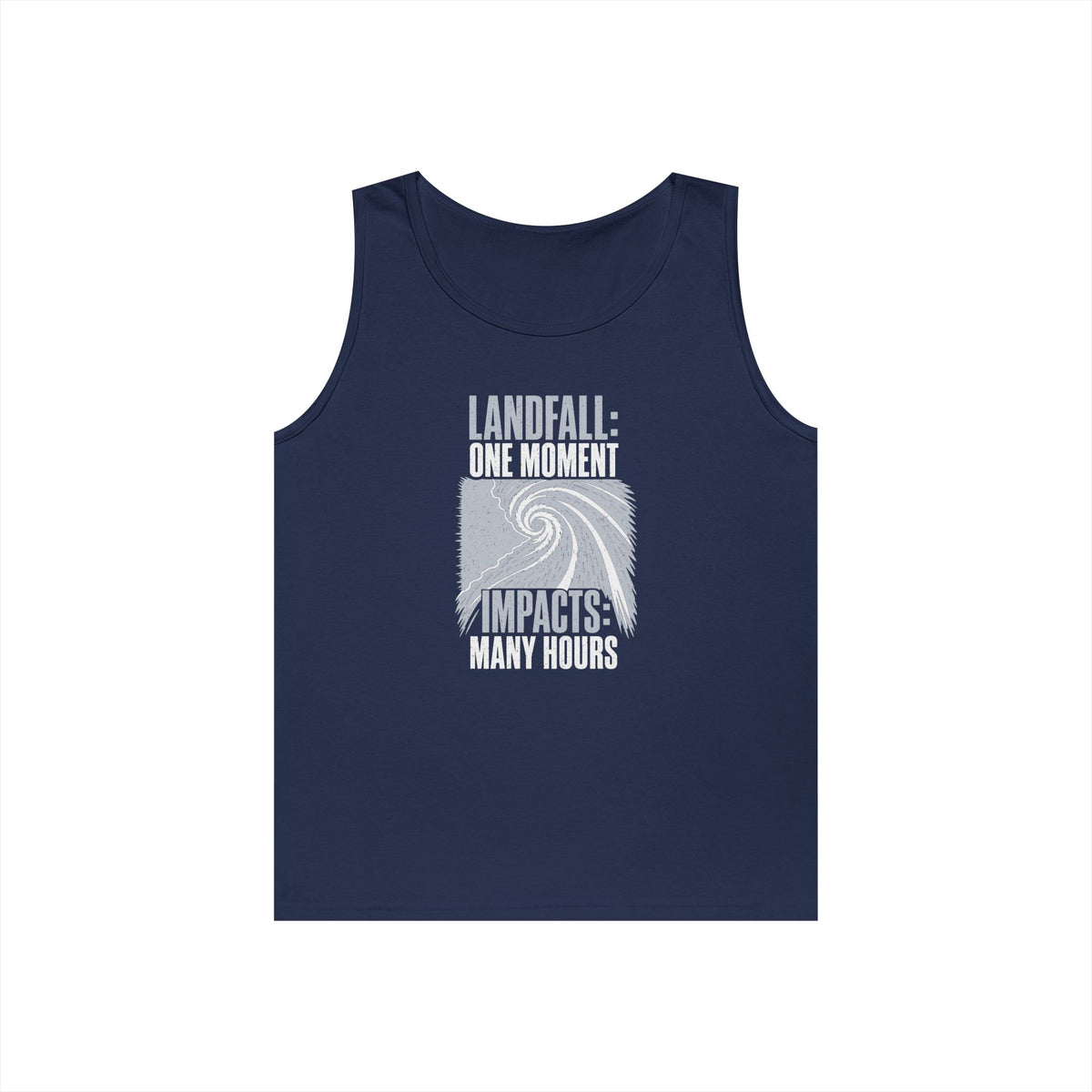 Landfall One Moment Impacts Many Hours Tank Top