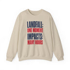 Landfall: One Moment Impacts: Many Hours Crewneck