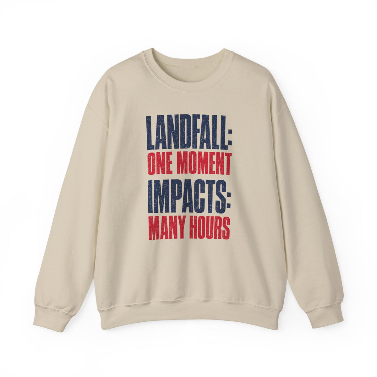 Landfall: One Moment Impacts: Many Hours Crewneck