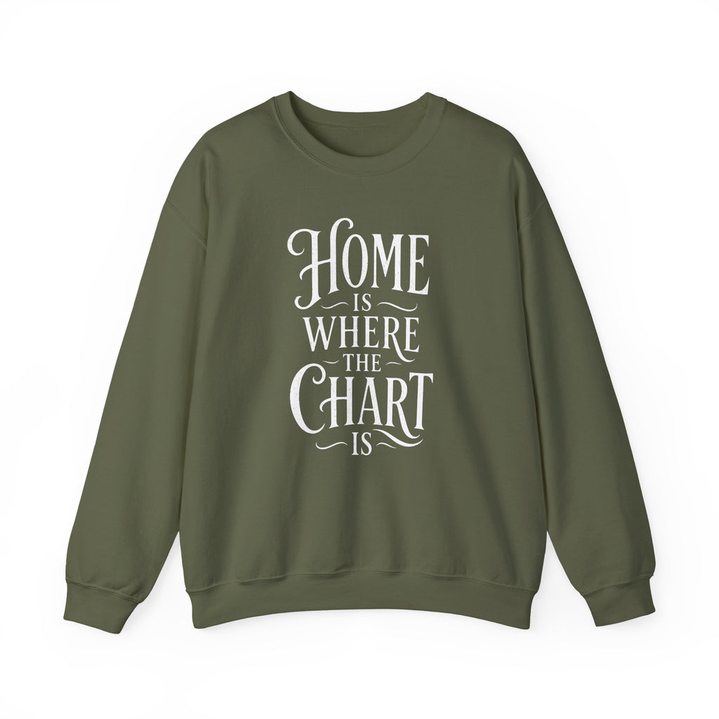 Home Is Where the Chart Is Crewneck