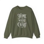 Home Is Where the Chart Is Crewneck