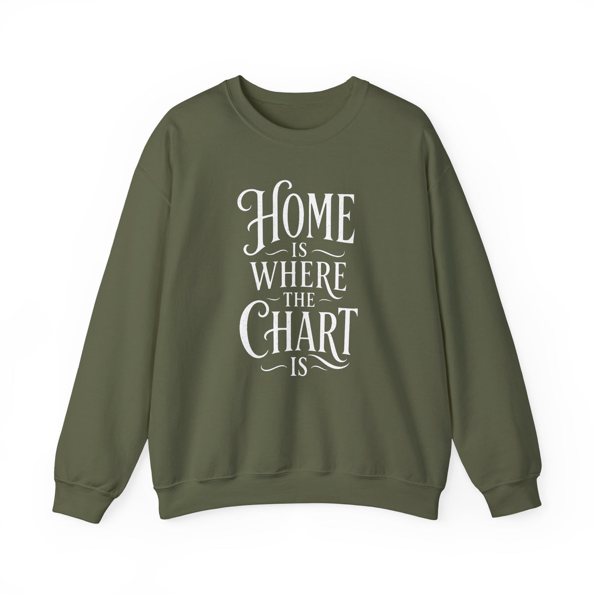 Home Is Where the Chart Is Crewneck